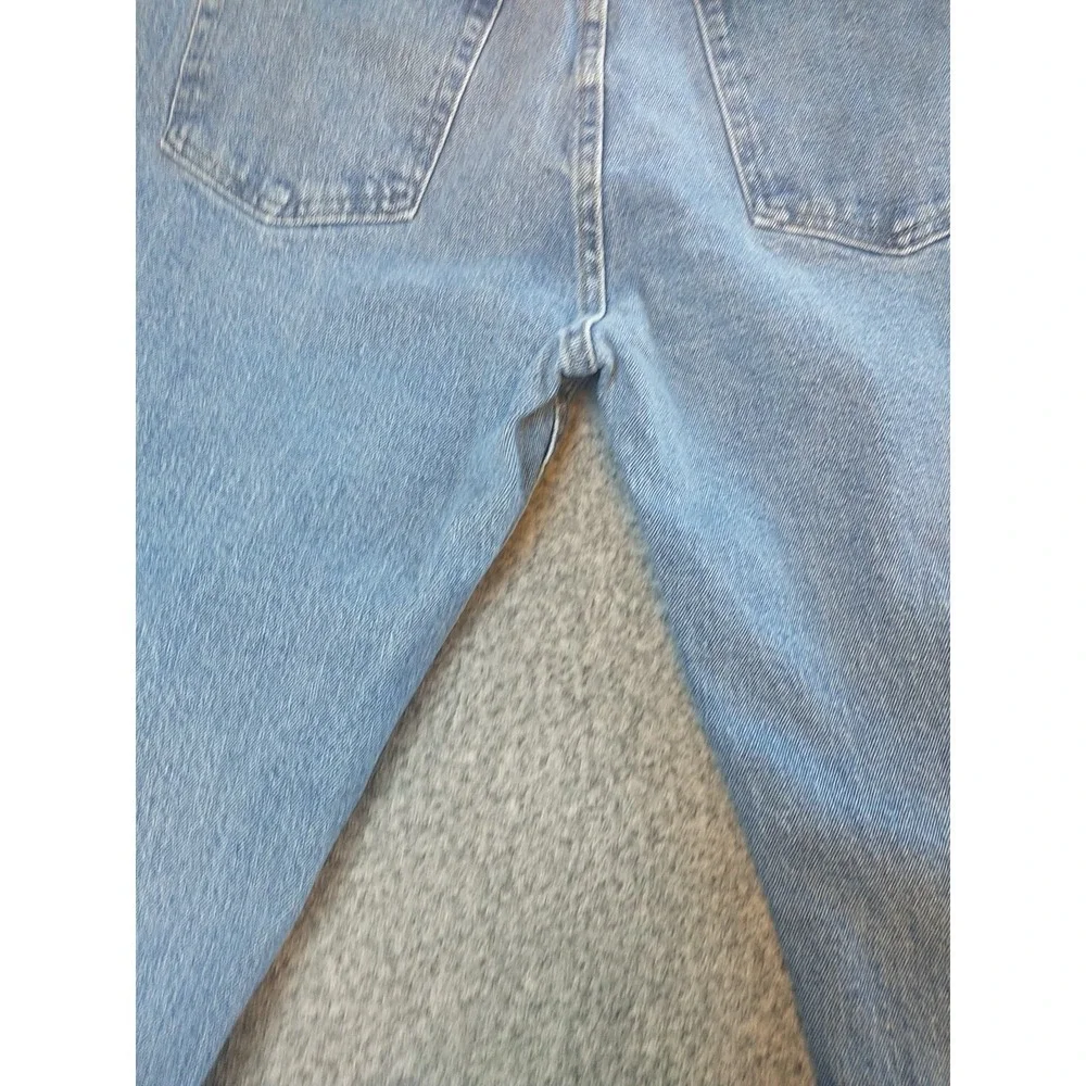 Wrangler Five Star Premium Denim Mens 34x30 Medium Wash Straight Jeans 1096FXVDB